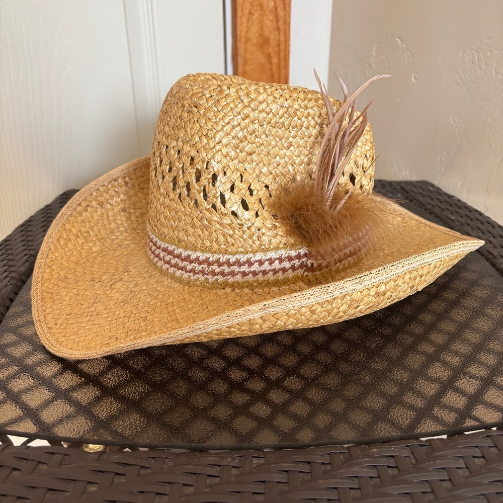 Hush Puppies Western Headwear Straw Cowboy Hat Size L